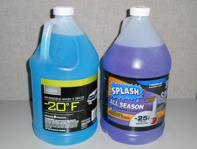 What is in windshield washer fluid to keep it from freezing?