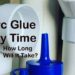 How long does it take rain or shine PVC glue to dry?