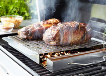 How do you BBQ on a gas grill?