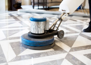 How do you clean YORK stone floors?
