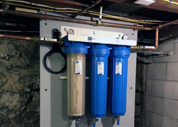 What kind of filter removes iron from water?