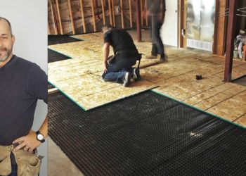 how to build a subfloor on concrete basement