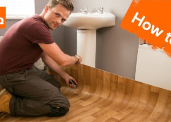 how to lay linoleum on concrete floor