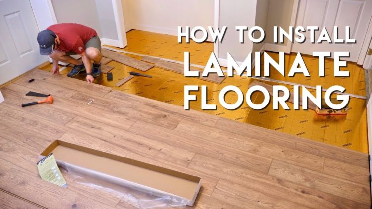 Where should you start laying laminate?