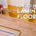 Where should you start laying laminate?