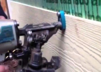 Can you use a nail gun on Hardie board?