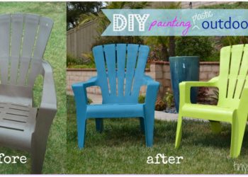 how to spray paint plastic furniture