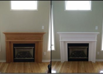 Can you paint concrete mantel?