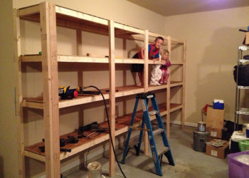 What type of plywood should I use for garage shelves?