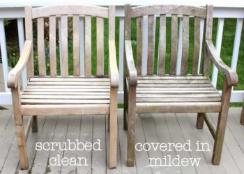 how to clean old teak garden furniture