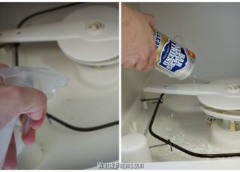 What is the best way to clean the inside of a dishwasher?