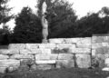 limestone block wall