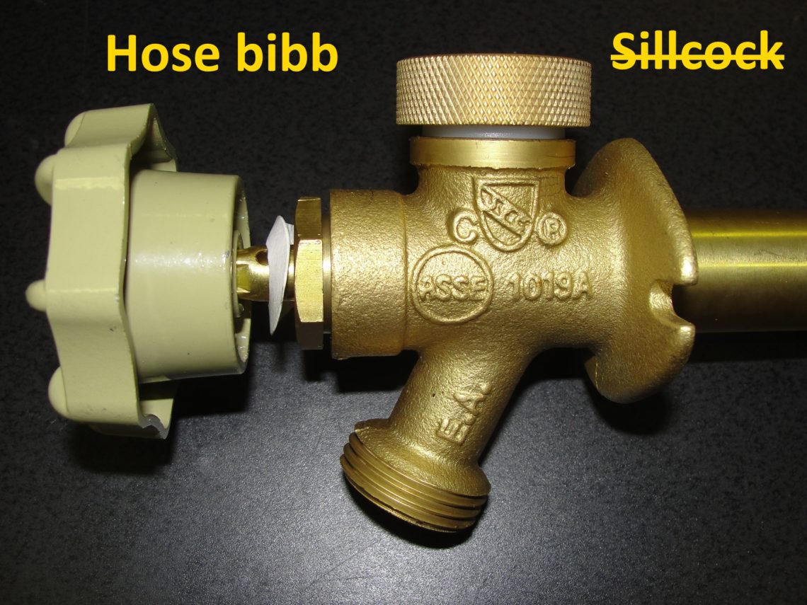 What is the difference between a Sillcock and a hose bib?