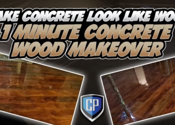 Can you stain concrete to look like wood?