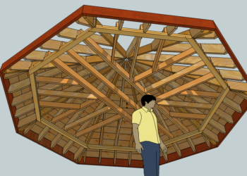 how to build an octagon roof