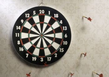 how to cover dart holes in wall