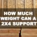 how much load can a 2x4 support