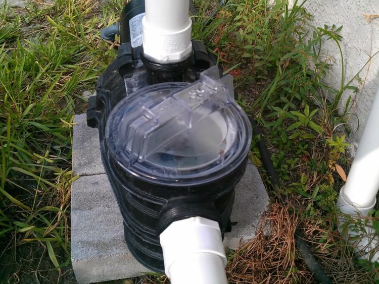 swimming pool pump air leak