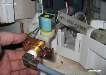 Why is the dishwasher overflow valve leaking?