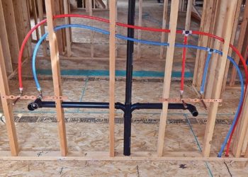 bathroom vanity plumbing rough in height