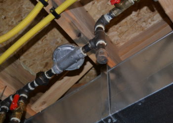 how to install yellow gas line