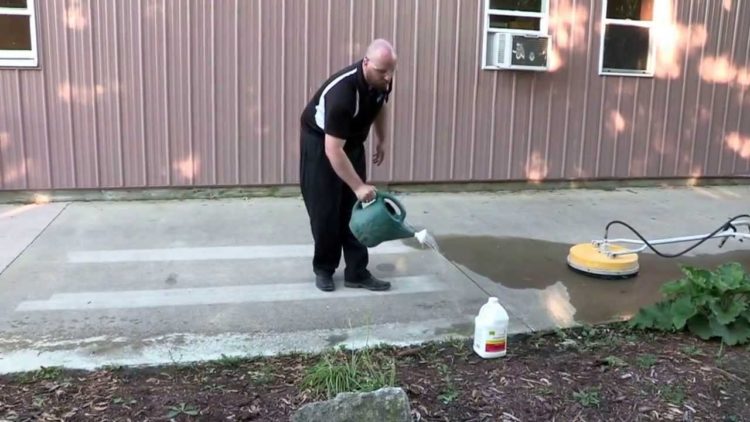 acid etch concrete for traction