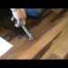 inject glue under hardwood floor