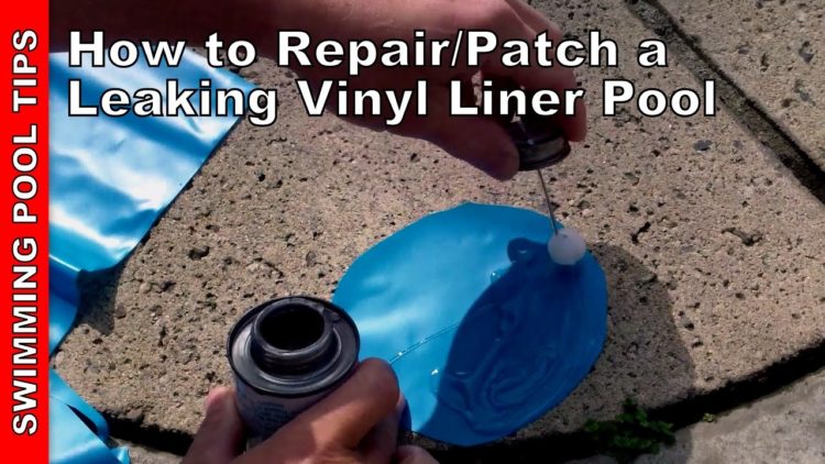 how to repair vinyl pool liner with kit
