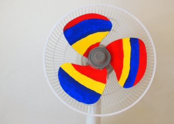 painted fan blades