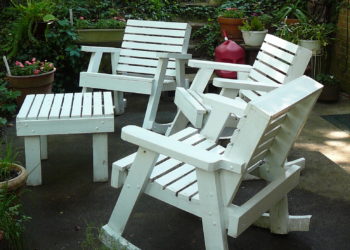 painted wood patio furniture