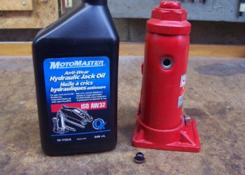 how to fill a hydraulic bottle jack with oil