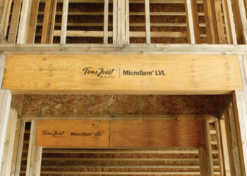 garage door header size lvl