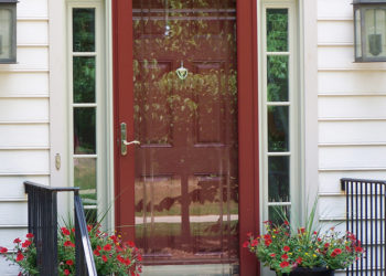 What is the standard height of a storm door?