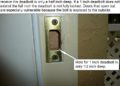 deadbolt hole not deep enough