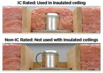 What does IC rated recessed lighting mean?