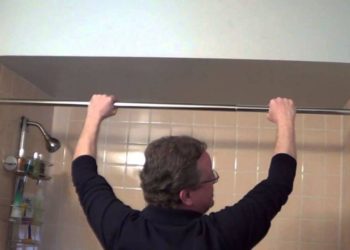 How do you secure a shower rod from falling?