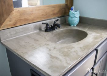 diy concrete sink