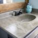 diy concrete sink