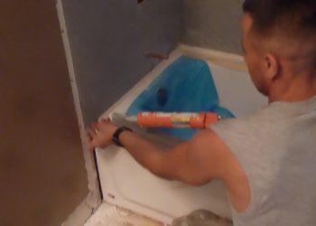 What do you put under a bathtub for support?