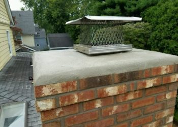 How thick should a chimney crown be?