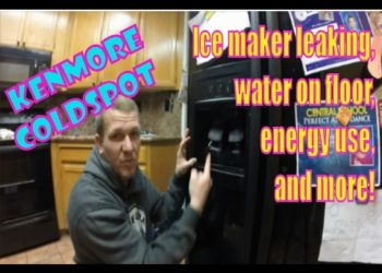 kenmore coldspot ice maker leaking