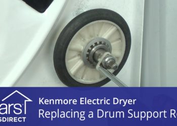 How do I replace the heating element in my Kenmore oven?