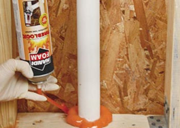 Where can you use fire block foam?