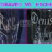 What is the difference between glass etching and engraving?