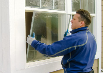 Who can replace a broken window pane?