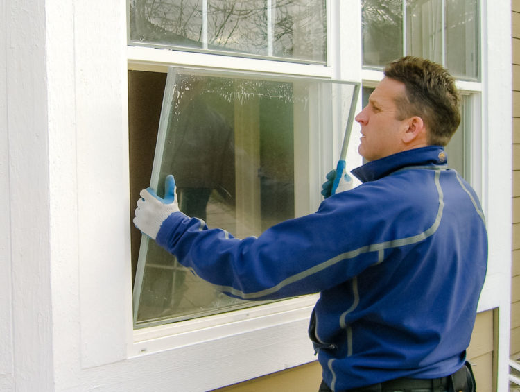 Who can replace a broken window pane?