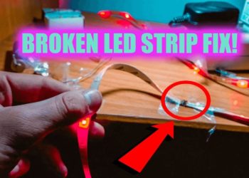 how to fix a broken led strip