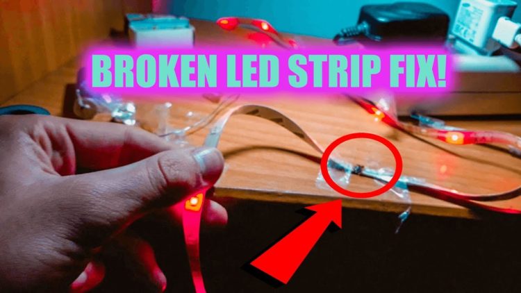 how to fix a broken led strip