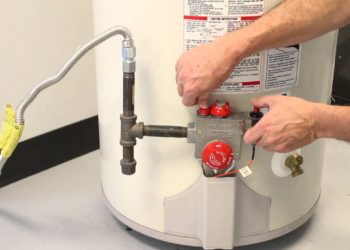 Is there a reset button on a hot water tank?