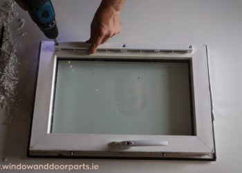 How do you fit a vent to a uPVC window?